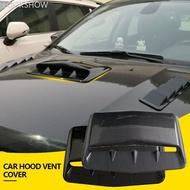 LOOKSHOW 1Pc Universal Carbon Fiber Car Air Flow Intake Hood Scoop Bonnet Vent Cover Decorative Stic