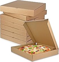 KEEPARTY 8 PCS 14x14x2 Inch Pizza Boxes Corrugated Box For Homemade Pizzas Cake Cookies Crafts