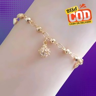 18k Gold Box Ball Jurai Chain Gold Bracelet