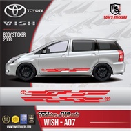 👍👍 TOYOTA WISH CAR BODY STICKER SET WISH - A07