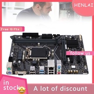 henlai Wisoqu H410M S2 Motherboard for 10th Gen CPU Gaming PC with DDR4 64GB Dual Channel M ATX LAN 