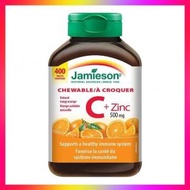 Jamieson - Jamieson 健美生 維他命C + 鋅 (500毫克) 咀嚼片 [香橙味] 400粒 (參考效期:01/2025*)