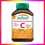 Jamieson - Jamieson 健美生 維他命C + 鋅 (500毫克) 咀嚼片 [香橙味] 400粒 (參考效期:08/2026*)
