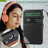 TOYBOX Battery Operated Radio, Type-C Rechargeable HD Display Screen FM AM SW Radio, Portable Transi