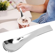 Stainless Steel Spoon Teaspoon Ice Cream Scoop Coffee Home Restaurant Use with Smooth Polished Edges