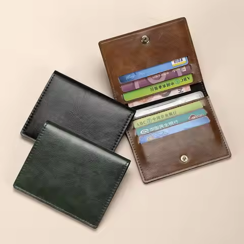 Simple Ultra-thin Credit Card Bag RFID Multi Card Slot Card Holder Card Holder Wallet Women Men