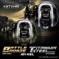 EXTEND BC BAITCASTING REEL 101HSL BATTLE BRONZE&TITANIUM STEEL
