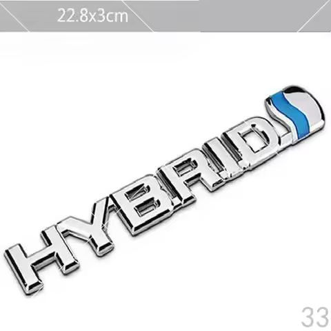 1Pc 3D Metal emblem For Toyota Camry hybrid car logo HYBRID car sticker word logo rear tail modifica