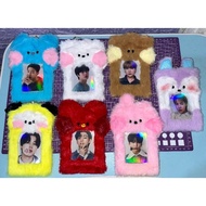 BT21 PHOTOCARD HOLDER FLUFFY FREE 2-SIDED PHOTOCARD
