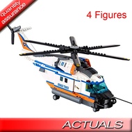 Lepin 02068 BELA 10754  LELE City Heavy Rescue Helicopter Coast Guard Building Blocks Bricks Toys Co