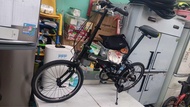 Oyama 馬牌20吋摺疊單車，V煞，Sram 7速，鋁架，全車快拆，摺疊腳踏，企理免維修，可預約到實體店試車，售價$690[深水埗交收]，有意可以wts 5137-1512或者致電2361-3055