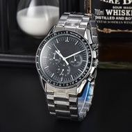 Foreign Trade Super Moon Landing Series Multi-functional Luminous Quartz Mens Watch Alloy Stainless