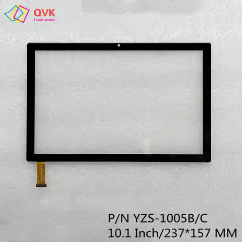 Black 10.1Inch YZS-1005B / C Tablet Touch Screen Digitizer Capacitive Panel Glass Lens Replacement P