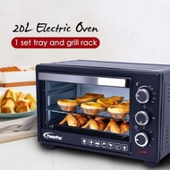 POWERPAC Electric Oven 20L/25L/30L/48L with 1 sets of baking tray, grill and heating selector