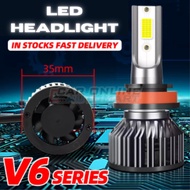 SUPER BRIGHT V6 Car LED Headlight Bulb White Light 6000K H1 H3 H4 H7 H8/H9/H11 Long-lifetime Lampu Kereta Besar Depan