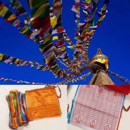 [Nanami] Religious Flag Tibetan Buddhist Prayer Flag Tibet Lung Ta Banner Scriptures Flag [SG]