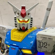 Bandai Mega 1/48 Gundam RX-78-2 專業上色完成品 (全隻噴槍分色 滲線 上灰 PG水貼) 雙眼/胸/發射器 加LED燈 可預約睇現貨 歡迎代客報價