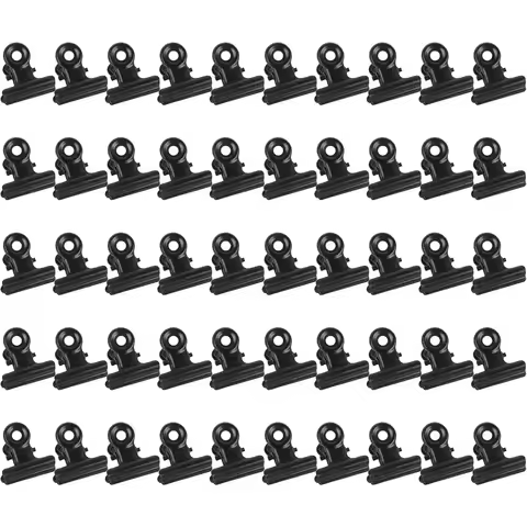 10/20/30/50/100pcs Mini Bulldog Clips 22mm Metal Hinge Clip Food Bag Sealing Clamps File Ticket Bind