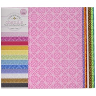 DOODLEBUG | Specialty Cardstock, Flocked Coated Chenille, 12-Pack (12"x12")