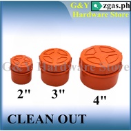 ORANGE PVC CLEANOUT SANITARY PIPE FITTINGS