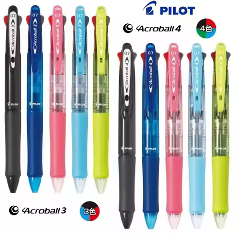 Japan PILOT Multi-function Pen ACROBALL 0.7mm Dazzling Slip 3 Colors 4 Colors Ballpoint Pen BKAB-40F