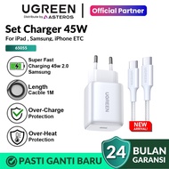 UGREEN Charger Head GaN N 45W Samsung S21 S22 S23 S24 S25 Ultra PD Type C Super Fast Charging 2.0 65