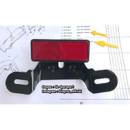BRECKET + REFLECTOR MUDGUARD BELAKANG RXZ TAPAK NO PLATE RXZ