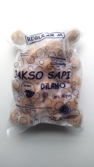 Dilamo Bakso Sapi Reguler M 400 gr isi 50 Frozen Food Bandung