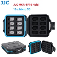 JJC Waterproof Memory Card Case Anti-Shock Storage Holder Organizer for SD SDHC SDXC MSD Micro SD TF