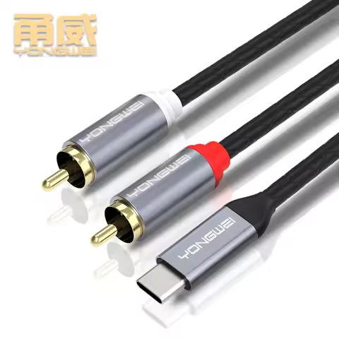 YONGWEI for Xiaomi Huawei Tablet Speaker Amplifier TV 1m 1.5m 2m 3m 5m USB Audio Cable Type C Male t