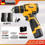 MESIN ZHIPU brushless cordless electric Drill 16.8V electric Drill impact Drill Charging Drill Hand 