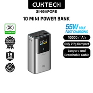 [CCC Power Bank] CUKTECH 10 Mini Power Bank 55W Fast Charging 10000mAh Powerbank Portable Charger PB