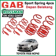 TOYOTA VIOS NCP42 GAB SUPER SPORT LOWERD SPRING ORIGINAL 4PCS