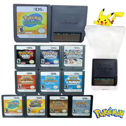 NDSL 2DS 3DS USA Pokemon Series Games Card Video Game Console Cartridge HeartGold SoulSilver Platinu