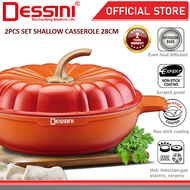 DESSINI ITALY SPPSP-28 Casserole Induction Die Cast Aluminium Non Stick Stock Pot Bowl Deep Fry Pan