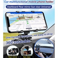 Muti-Function Dashboard Rearview Mirror Holder for Mobile Phones
