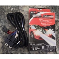 H4 Halogen Head Lamp wire Kit with Wiring Harness 2 relay socket Universal Wiring Kit Harness Relay 