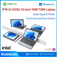 SZBOX P10 Intel Core i3-1215U Laptop/10 inch 1920*1200 Notebook / Face Unlock DDR4 WiFi6/Supports S