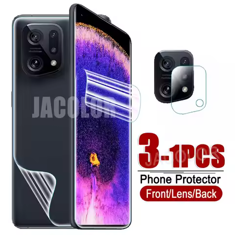Hydrogel Film For OPPO Find X5 FindX5 Pro X3 Screen Gel Protector/Back Cover Safety Film/Camera Lens