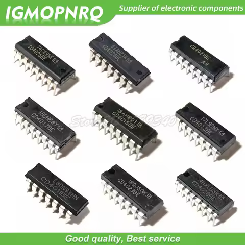 10pcs CD4020BE CD4023BE CD4011BE CD4013BE CD4015BE CD4017BE CD4021BE CD4024BE CD4026BE CD4027BE DIP 