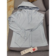 Uniqlo Women Airism UV Protection Stretchable Light Blue Hoodie New Jacket