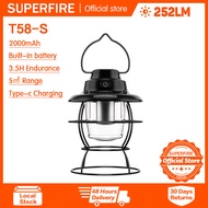 Superfire T58 Cắm Trại Xách Tay Retro Đèn Lồng Lều Chiếu Sáng Trang Trí Không Thấm Nước Ngoài Trời V