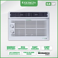 EVEREST 0.6HP Non Inverter Window Type Aircon/ Wide Airflow Design/ with Healthy Air Filter/8-10 sqm