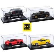 CCA 1:43 Toyota SUPRA BMW M850I Audi r8 Mercedes G350D car model Acrylic box metal alloy car toy gif
