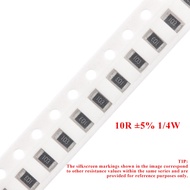1206 SMD Resistor 10Ω ±5% 1/4W — 1206W4J0100T5E (100件)