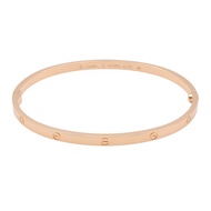 【二手】卡地亞 Love 手鐲 SM 款，腕圍 18 厘米，K18PG（玫瑰金），男女皆宜，二手