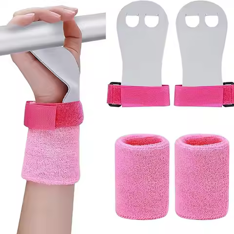 Gymnastics Grips Wristbands Sets for Girls Youth Kids Gymnastic Hand Grips Gymnastic Bar Palm Protec