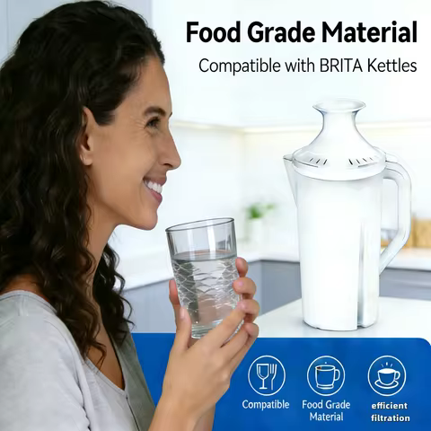 Suitable for Brita water filters, kettles, and water dispensers, replacement filter for Brita Standa