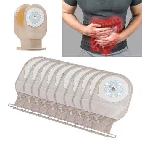 Colostomy Bag Disposable Adhesive One Piece Drainable Ostomy Pouch Supplies for Ileostomy Disposable
