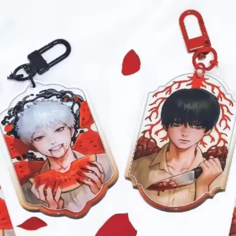 Anime The Summer Hikaru Died Yoshiki Tsujinaka Hikaru Indo Cosplay Keychain Acrylic Backpack Pendant